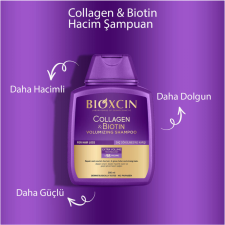 Bioxcin Collagen Biotin Saç Dökülmesine Karşı Şampuan 300 ml- 3 Al 2 Öde