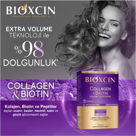 Bioxcin Collagen Biotin Saç Dökülmesine Karşı Şampuan 300 ml- 3 Al 2 Öde