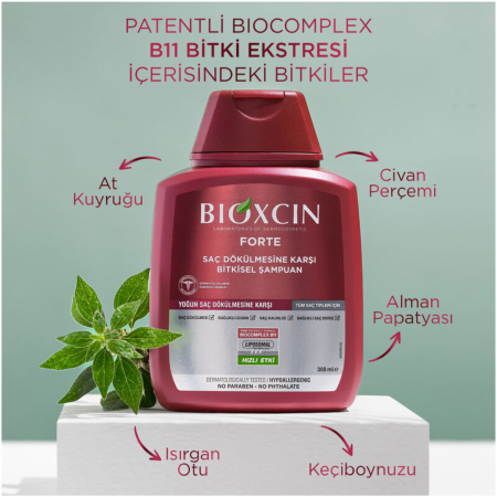 Bioxcin Forte Saç Dökülmesine Karşı Bakım Şampuanı 300 ml - 3 Al 2 Öde