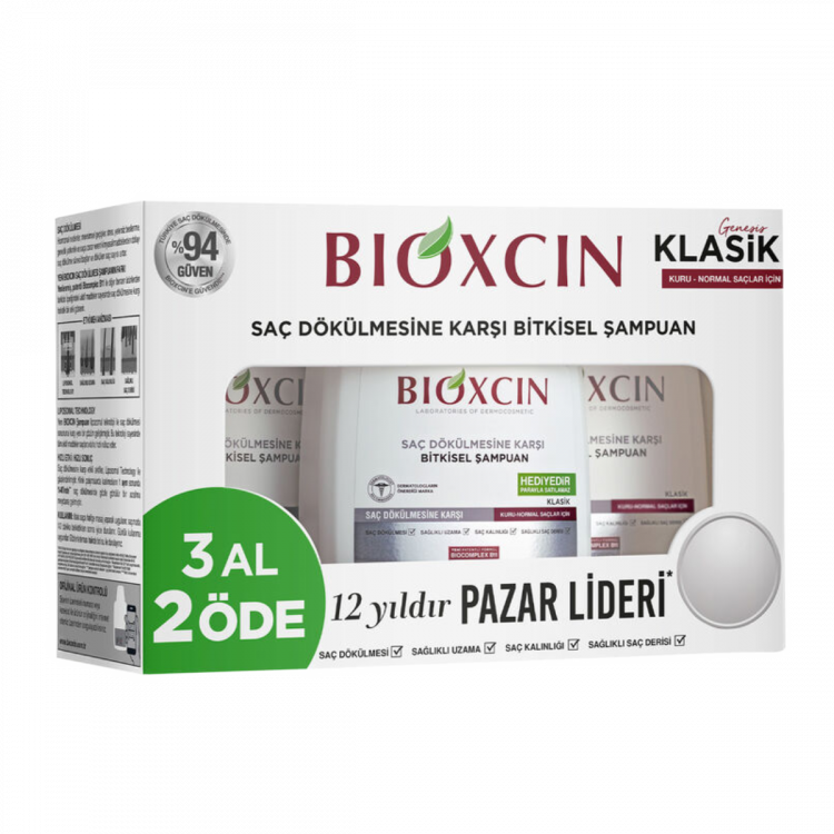 Bioxcin Genesis Şampuan 300 ml (Kuru Normal Saçlar) - 3 Al 2 Öde