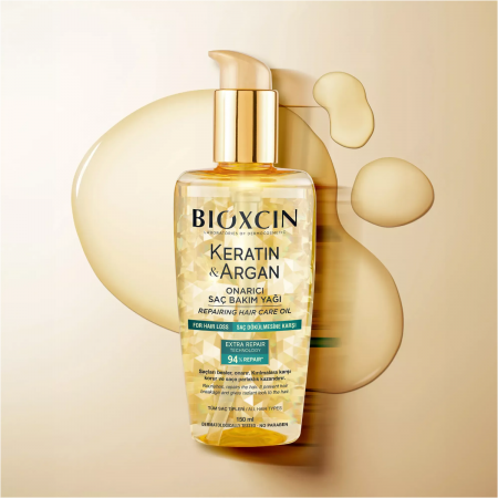Bioxcin Keratin ve Argan Onarıcı Saç Bakım Yağı