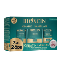 Bioxcin Keratin ve Argan Onarıcı Şampuan 300 ml - 3 Al 2 Öde