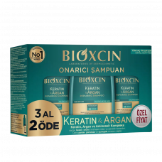 Bioxcin Keratin ve Argan Onarıcı Şampuan 300 ml - 3 Al 2 Öde Bioxcin Keratin ve Argan Onarıcı Şampuan 300 ml - 3 Al 2 Öde