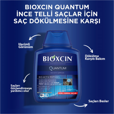 Bioxcin Quantum Şampuan 300 ml (Kuru Normal Saçlar) - 3 Al 2 Öde Bioxcin Quantum Şampuan 300 ml (Kuru Normal Saçlar) - 3 Al 2 Öde