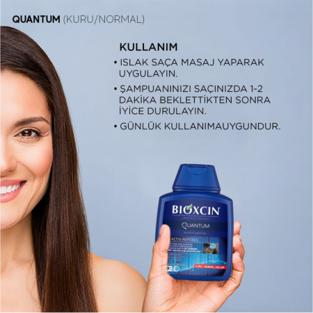 Bioxcin Quantum Şampuan 300 ml (Kuru Normal Saçlar) - 3 Al 2 Öde Bioxcin Quantum Şampuan 300 ml (Kuru Normal Saçlar) - 3 Al 2 Öde