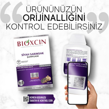 Bioxcin Saç Dökülmesine Karşı Siyah Sarımsak Şampuanı 300 ml - 3 Al 2 Öde