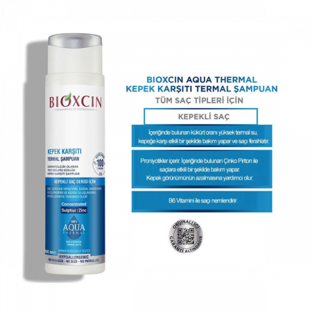 Bioxcin Aqua Thermal Kepek Karşı Etkili Şampuan Seti 200 ml +