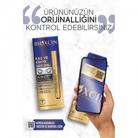 Bioxcin Kolajen ve Hyaluronik Asit İçerikli Kaş ve Kirpik Serumu