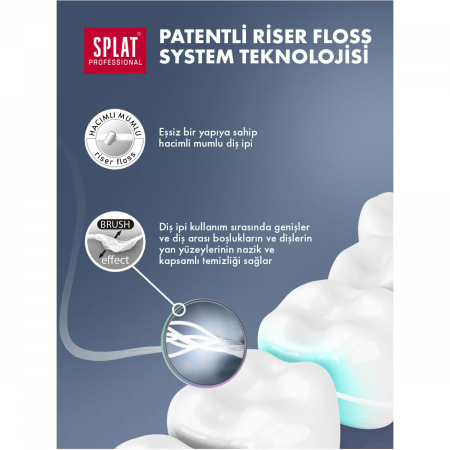 Splat Professional Bergamot ve Limon Aromalı Hacimli Diş İpi 30 mt Splat Professional Bergamot ve Limon Aromalı Hacimli Diş İpi 30 mt