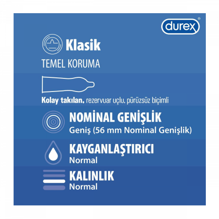 Durex Klasik Prezervatif Durex Klasik Prezervatif