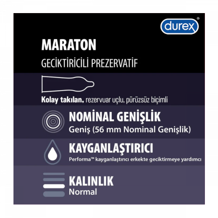 Durex Maraton Prezervatif 10 adet Durex Maraton Prezervatif 10 adet
