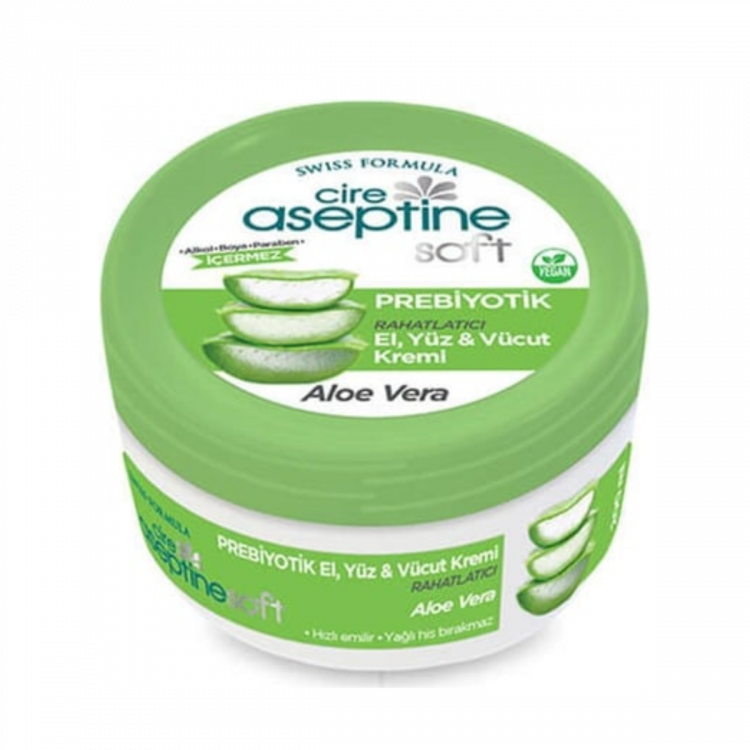 Cire Aseptine Soft Prebiyotik Aloe Vera Özlü Krem