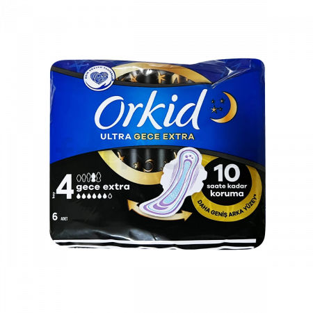 Orkid Hijyenik Ped Ultra Extra Gece 6'lı