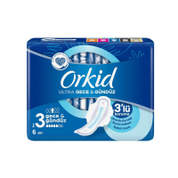 Orkid Hijyenik Ped Ultra Gece Gündüz 6'lı