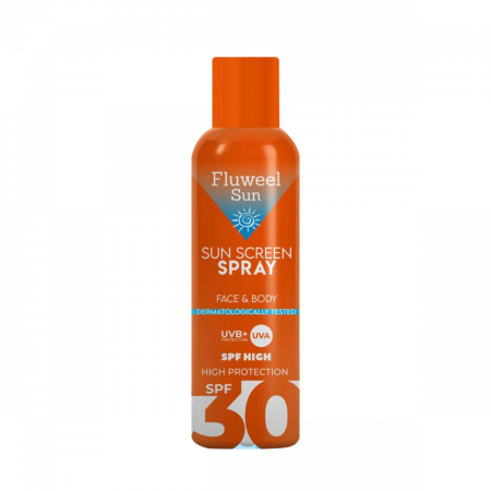 Fluweel Aerosol Sun Screen Güneş Koruyucu Transparan Sprey 30 Spf