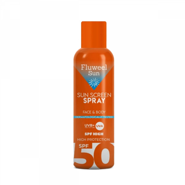 Fluweel Aerosol Sun Screen Güneş Koruyucu Transparan Sprey 50 Spf