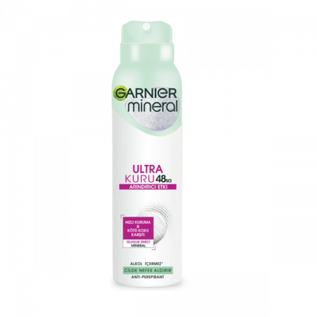 Garnier Woman Mineral Ultra Kuru Sprey Deodorant Garnier Woman Mineral Ultra Kuru Sprey Deodorant