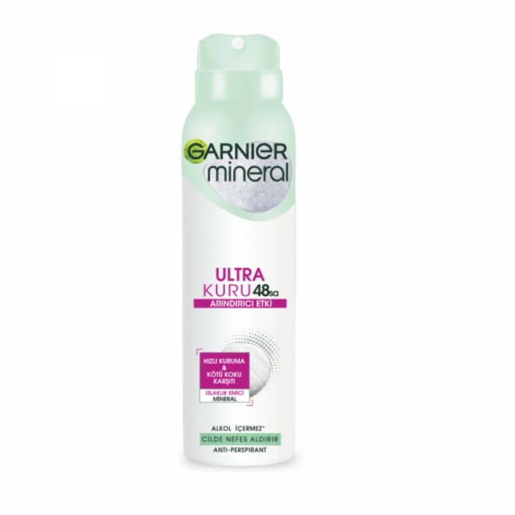 Garnier Woman Mineral Ultra Kuru Sprey Deodorant Garnier Woman Mineral Ultra Kuru Sprey Deodorant