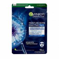 Garnier Nem Bombası Gece Kağıt Yüz Maskesi