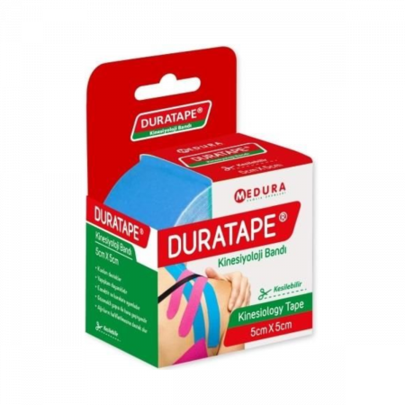 Duratape Kinesiyoloji Bandı 5cm X 5cm Mavi Duratape Kinesiyoloji Bandı 5cm X 5cm Mavi