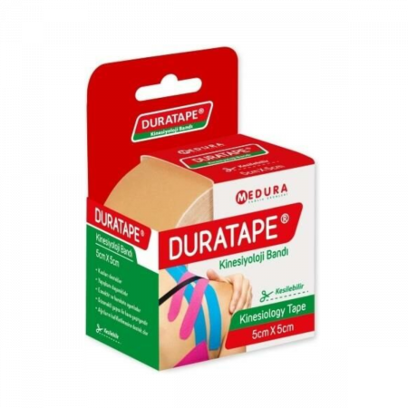 Duratape Kinesiyoloji Bandı 5cm X 5cm Ten Duratape Kinesiyoloji Bandı 5cm X 5cm Ten