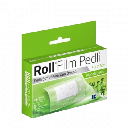 Roll Film Pedli 5 x 7.2 cm Steril Yara Örtüsü Su Geçirmez 10'lu