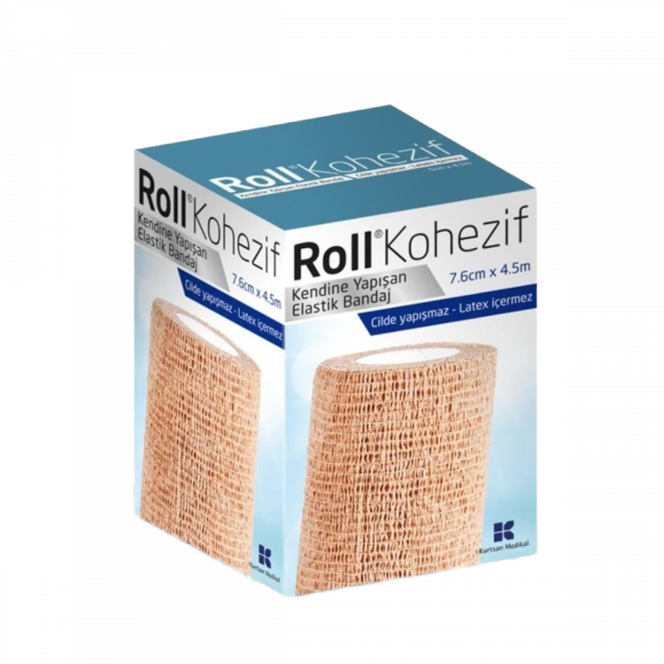 Roll Kohezif Bandaj Kendıne Yapışan 7,6 cm x 4.5 m