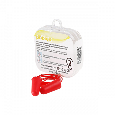 Poblex İpli Köpük Kulak Tıkacı