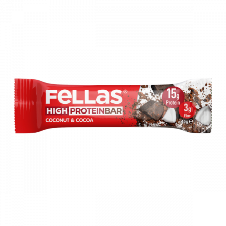 Fellas Yüksek Protein Bar Hindistan Cevizi ve Kakao 45g