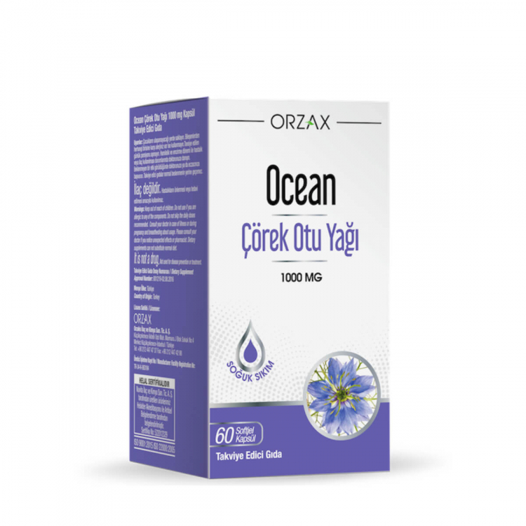 Ocean Çörek Otu Yağı 1000 Mg Ocean Çörek Otu Yağı 1000 Mg