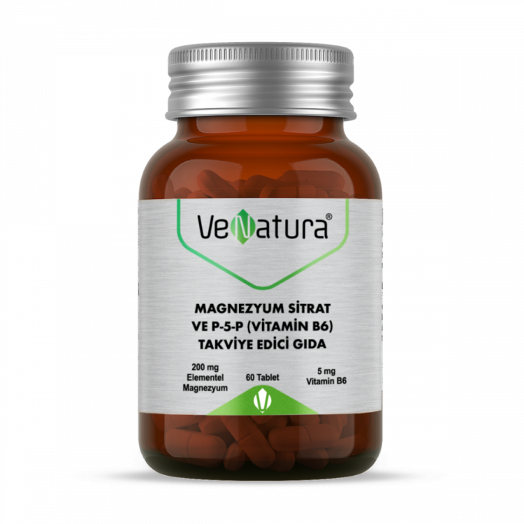 Venatura Magnezyum Sitrat ve P-5-P (Vitamin B6) Venatura Magnezyum Sitrat ve P-5-P (Vitamin B6)
