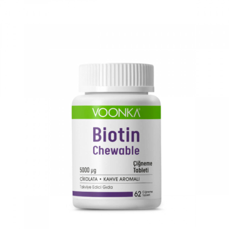 Voonka Biotin 5000 Mcg Çiğneme Voonka Biotin 5000 Mcg Çiğneme