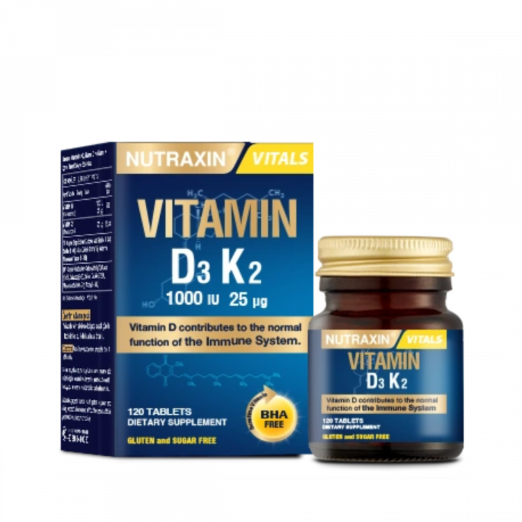 Nutraxin D3K2 Vitamin 1000 IU Nutraxin D3K2 Vitamin 1000 IU