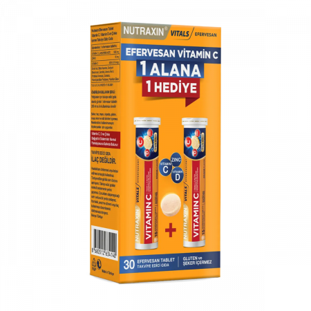 Nutraxin Vitamin C 1 Alana 1 Bedava Efervesan