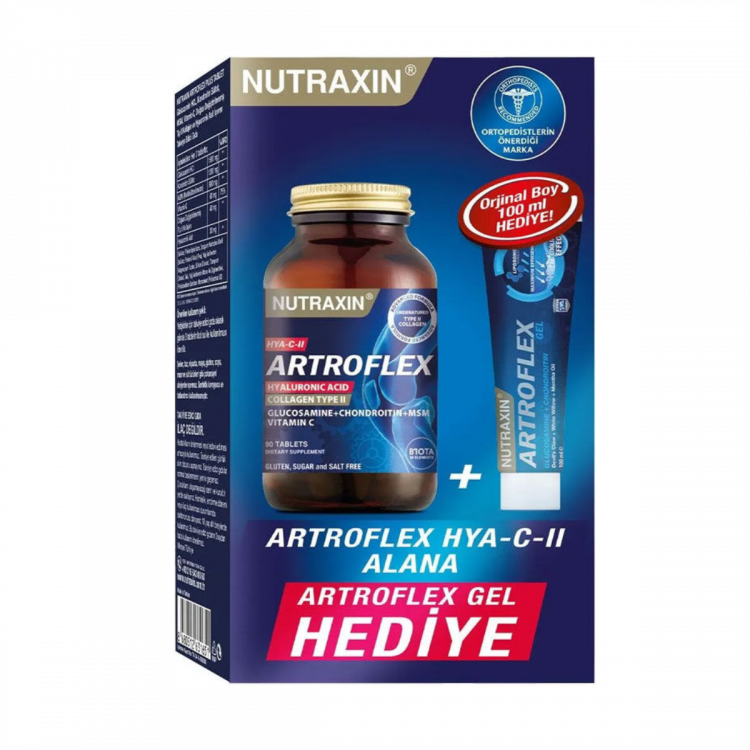 Nutraxin Artroflex HYA-C-II 90Tablet + Extra Gel Hediye!