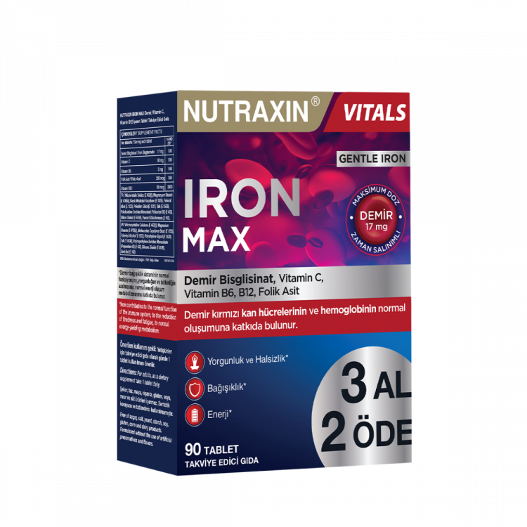 Nutraxin Iron Max 3 Al 2 Öde Nutraxin Iron Max 3 Al 2 Öde