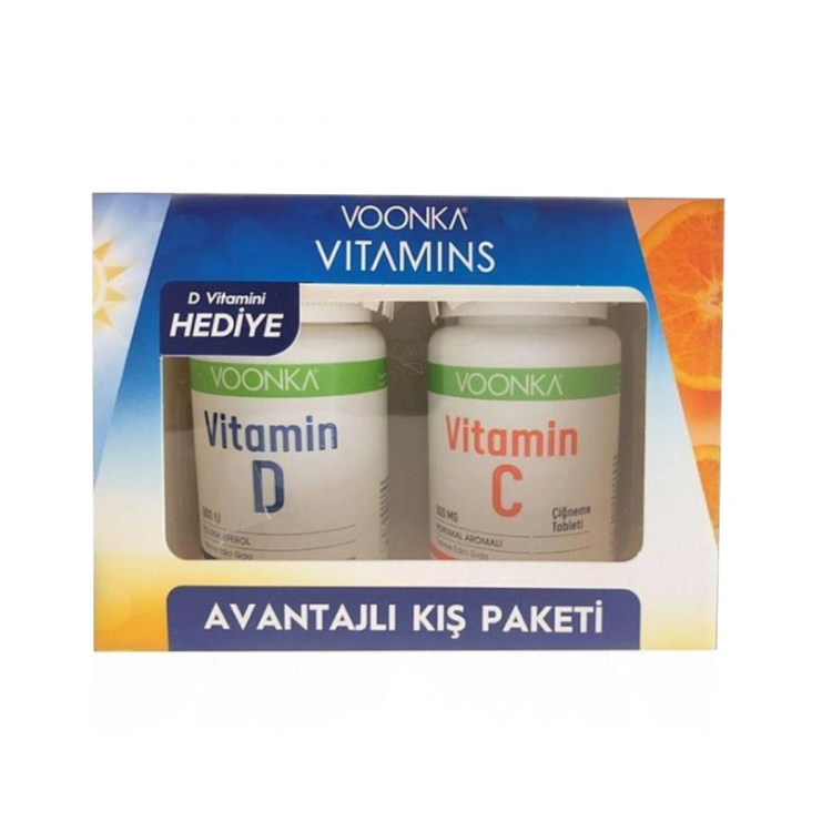 Voonka Vitamin C + Vitamin D Avantajlı Kış Paketi Voonka Vitamin C + Vitamin D Avantajlı Kış Paketi