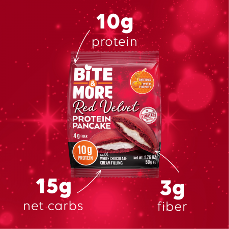 Bite More Proteinli Pankek Red Velvet 50 gr