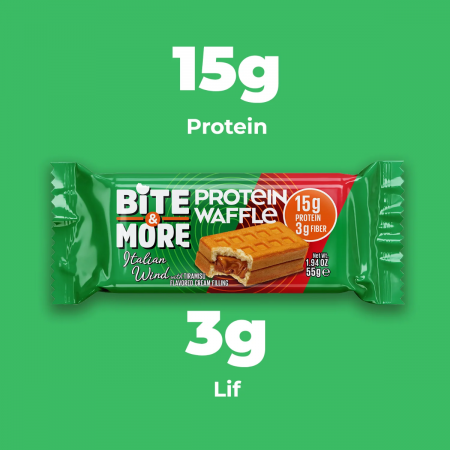 Bite More Proteinli Waffle Tiramisu Kremalı 55 g