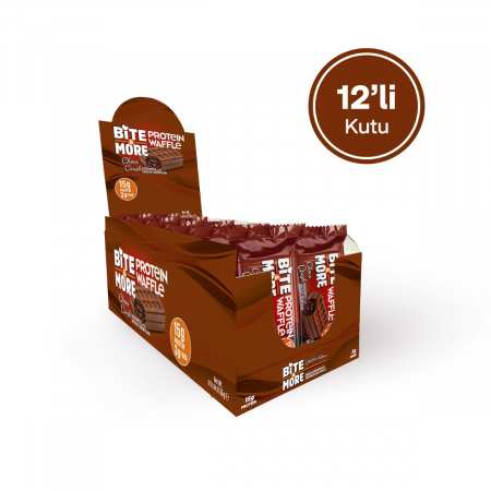 Bite More Proteinli Waffle Çikolata Kremalı Kakaolu 55 g