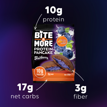 Bite More Proteinli Pankek Blueberry 50 gr