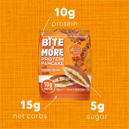 Bite More Proteinli Pankek Caramel Cream 50 gr
