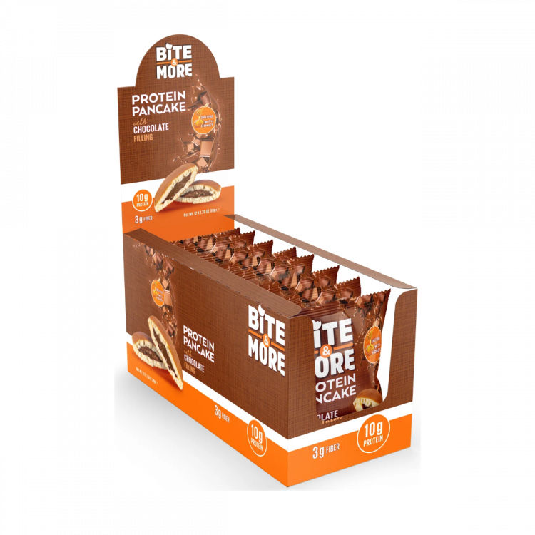 Bite More Proteinli Pankek Chocolate 50 gr Bite More Proteinli Pankek Chocolate 50 gr