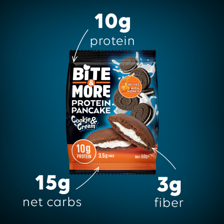 Bite More Proteinli Pankek Cookie Cream 50 gr