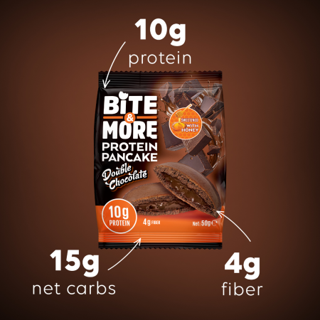 Bite More Proteinli Pankek Double Chocolate 50 gr