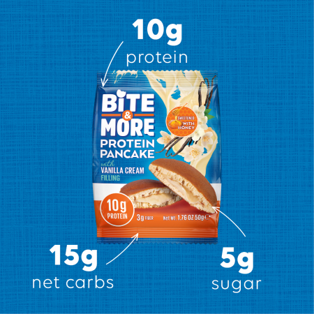 Bite More Proteinli Pankek Vanilla Cream 50 gr