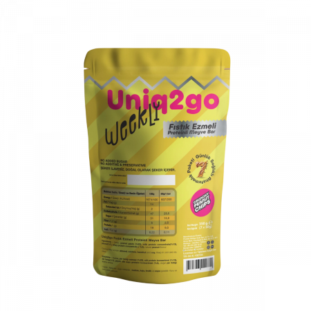 Uniq2go Weekly Fıstık Ezmeli Proteinli Meyve Bar 50 gr